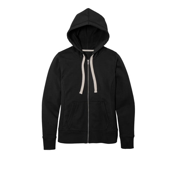 District ® Women's Re-Fleece ™ Full-Zip Hoodie DT8103 - Black Size XXL