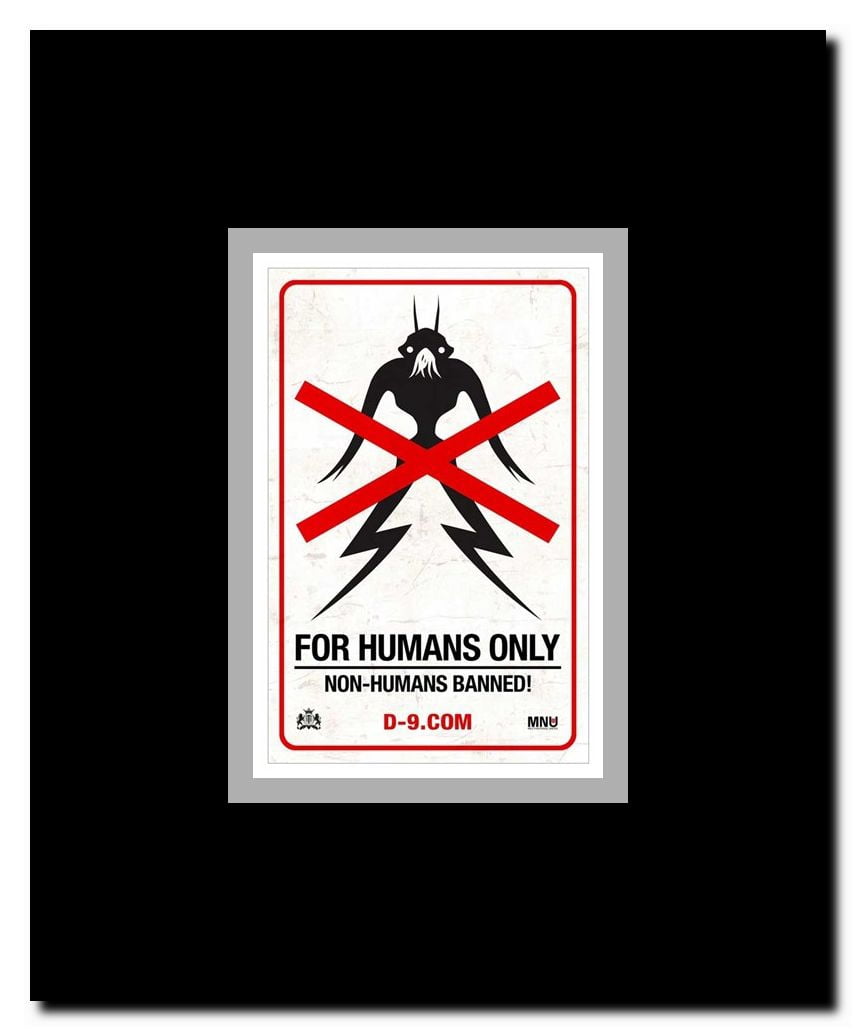 District 9 - style D Framed Movie Poster