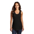 thumbnail image 1 of District Adult Female Women Electric Heather Sleeveless Tank Black 2X-Large, 1 of 4