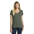 thumbnail image 1 of District Adult Female Women Electric Heather T-Shirt Hthrd Olive Large, 1 of 4