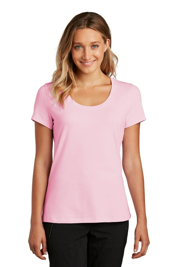 Adult Female Women Plain Short Sleeves T-Shirt Lilac Medium