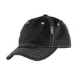 thumbnail image 1 of District Adult Unisex Regular Plain Cap Black/Chrome One Size Fits All, 1 of 3