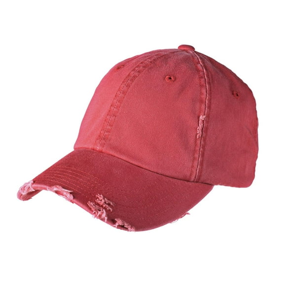 District Adult Unisex Regular Plain Cap Dashing Red One Size Fits All