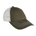 thumbnail image 1 of District Adult Unisex Regular Plain/Mesh Cap Army/White One Size Fits All, 1 of 2