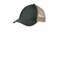 thumbnail image 1 of District Adult Unisex Regular Plain/Mesh Cap Black/Khaki One Size Fits All, 1 of 2