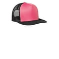 thumbnail image 1 of District Adult Unisex Regular Plain/Mesh Cap Neon Pink One Size Fits All, 1 of 3