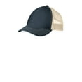 thumbnail image 1 of District Adult Unisex Regular Plain/Mesh Cap New Navy/Stone One Size Fits All, 1 of 3