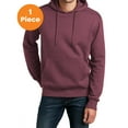 thumbnail image 1 of District DT1101 Perfect Weight Fleece Hoodie, Heathered Loganberry, L, Mens Hoodies and Sweatshirts, 1 of 1