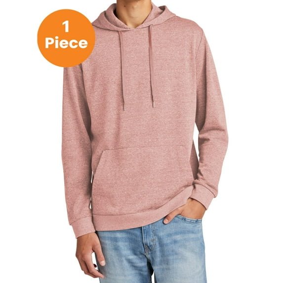 District DT1300 Perfect Tri Fleece Pullover Hoodie, Blush Frost, XS, Mens Hoodies and Sweatshirts