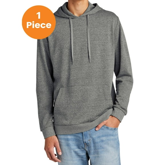 District DT1300 Perfect Tri Fleece Pullover Hoodie, Heathered Charcoal, XS, Mens Hoodies and Sweatshirts