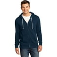 thumbnail image 1 of District DT190 Young Mens Fleece Hoodie - New Navy - 4X-Large, 1 of 2