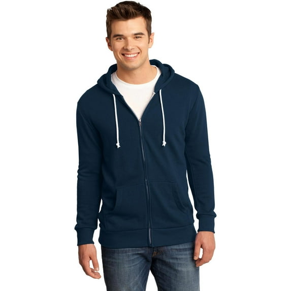 District DT190 Young Mens Fleece Hoodie - New Navy - 4X-Large