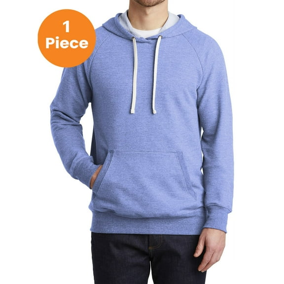 District DT355 Perfect Tri French Terry Hoodie, Maritime Frost, 4XL, Mens Hoodies and Sweatshirts