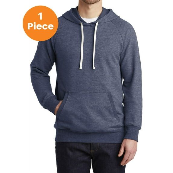 District DT355 Perfect Tri French Terry Hoodie, New Navy, 4XL, Mens Hoodies and Sweatshirts