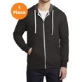 thumbnail image 1 of District DT356 Perfect Tri French Terry Full-Zip Hoodie, Black, XS, Mens Hoodies and Sweatshirts, 1 of 1