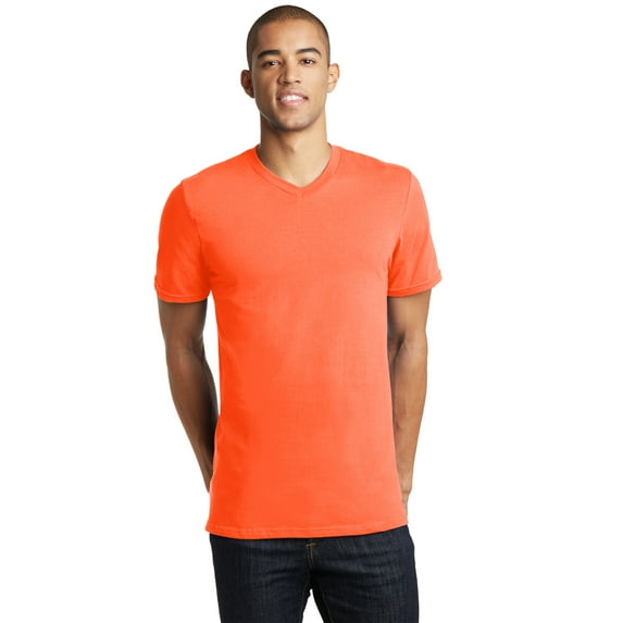 District DT5500 T Shirt Young Mens The Concert Tee V-Neck