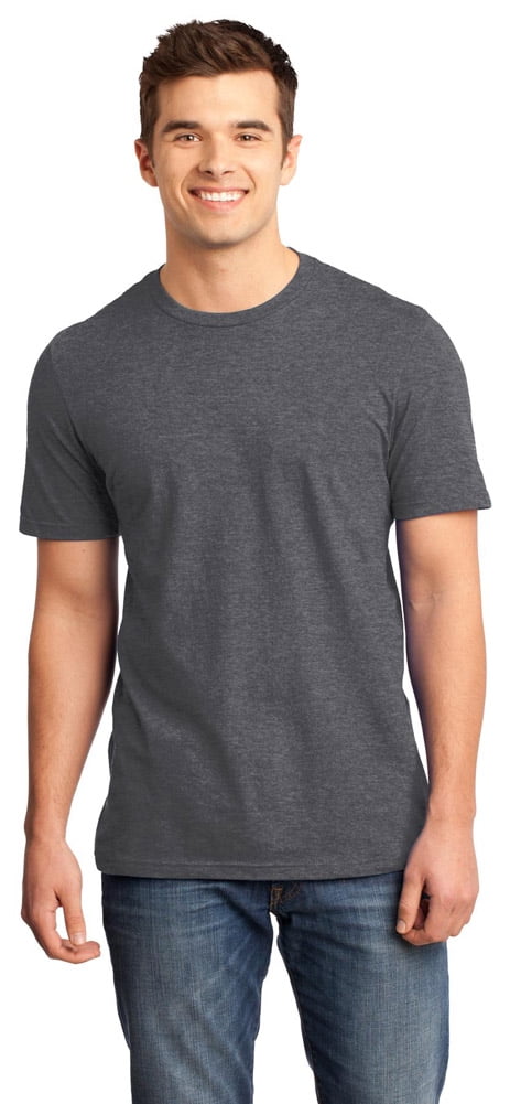 District DT6000 Young Mens T-Shirt - Heathered Charcoal - 3X-Large ...