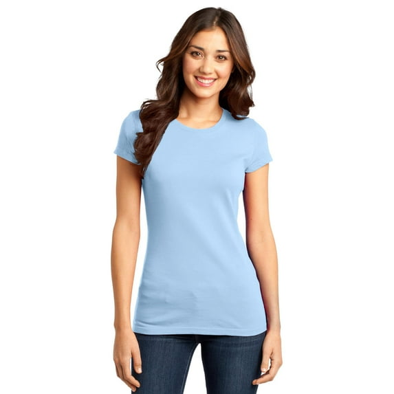 District DT6001 Juniors T-Shirt - Ice Blue - Large