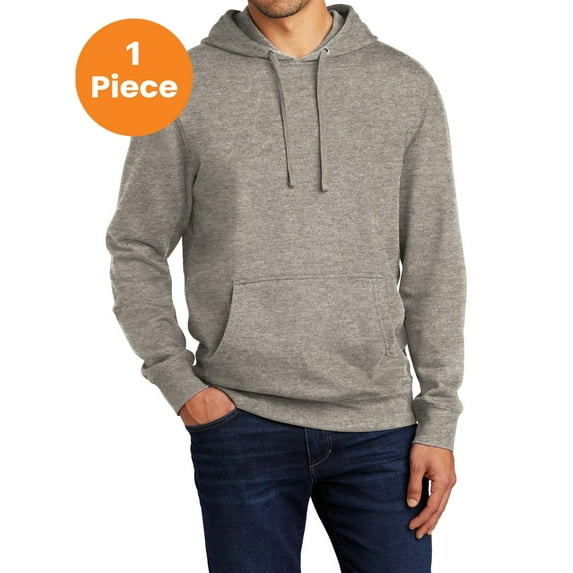 District DT6100 V.I.T. Fleece Hoodie, Grey Frost, 3XL, Mens Hoodies and Sweatshirts