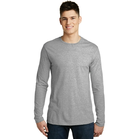 District DT6200 Young Men's Very Important Tee Long Sleeve Crew Neck Shirt