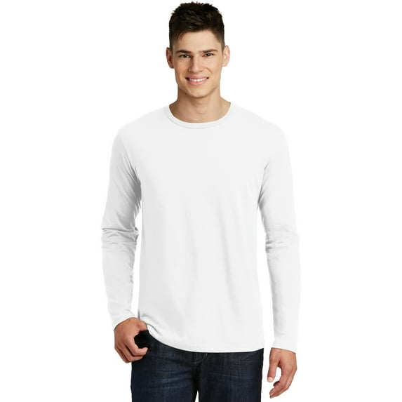 District DT6200 Young Men's Very Important Tee Long Sleeve Crew Neck Shirt
