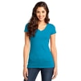 thumbnail image 1 of District DT6501 Juniors V-Neck T-Shirt - Light Turquoise - X-Small, 1 of 2