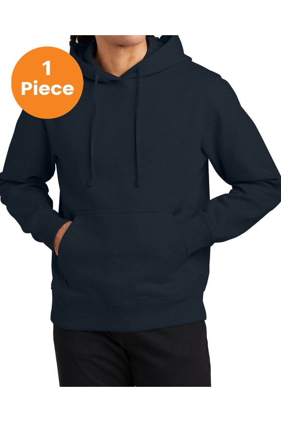 District DT6600 V.I.T. Heavyweight Fleece Hoodie, New Navy, 4XL, Sweatshirts & Hoodies