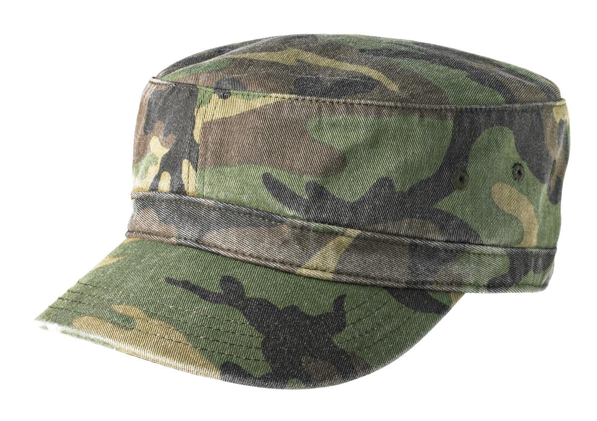 District Distressed Military Hat-One Size (Military Camo