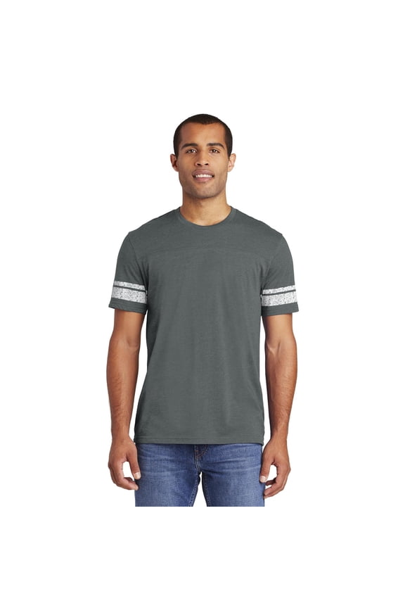 Game Tee Dt376 - Heathered Charcoal/ White - XL