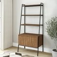 thumbnail image 1 of District Indoor Metal 3-Tier Ladder with Bookcase, 1 of 3