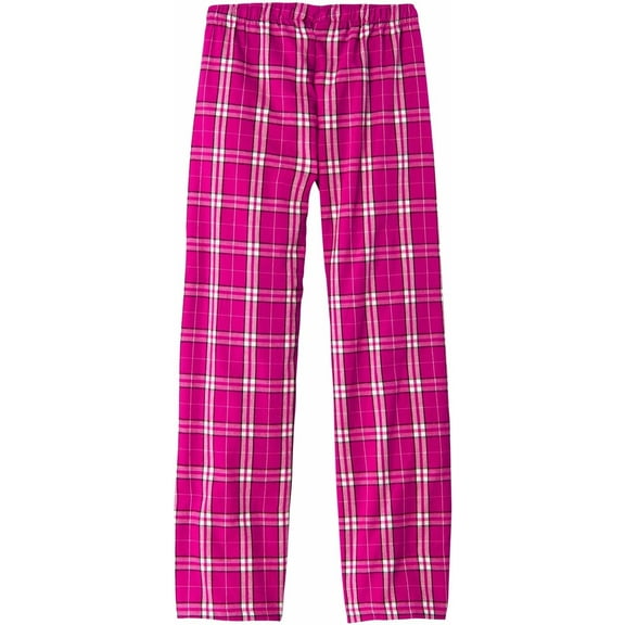 District Juniors Flannel Plaid Pant Pajama DT2800 X-Small-Fuchsia