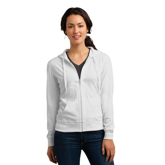 District Juniors Long Sleeve Zipper Hoodie DT2100
