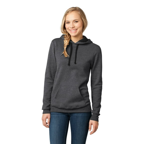 District Juniors The Concert Fleece Hoodie-XS (Heathered Charcoal)