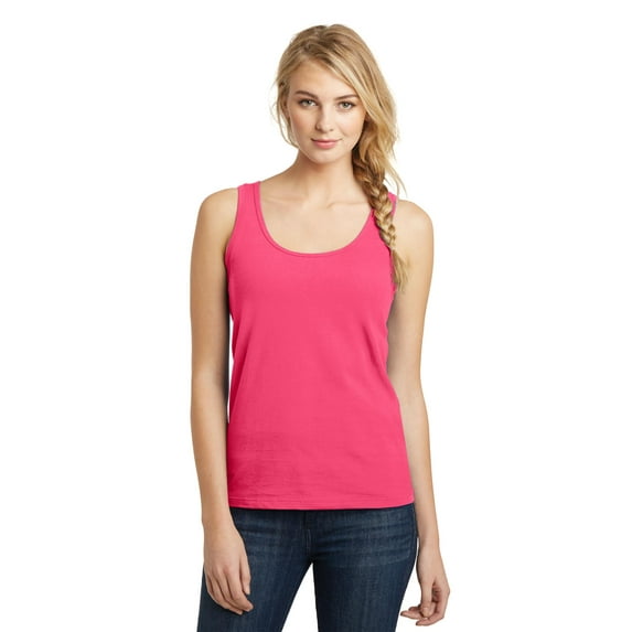 District Juniors The Concert Tank-XL (Neon Pink)