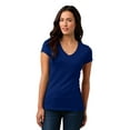 thumbnail image 1 of District Juniors Vintage Wash V Neck Tee-M (Deep Royal), 1 of 6