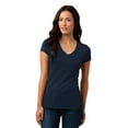thumbnail image 1 of District Juniors Vintage Wash V Neck Tee-S (New Navy), 1 of 6