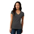 thumbnail image 1 of District Juniors Vintage Wash V Neck Tee-XS (Warm Grey), 1 of 6