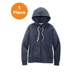 thumbnail image 1 of District Ladies Recycled Full-Zip Fleece Hoodie. DT8103, True Navy, XL, Womens Hoodies, 1 of 1