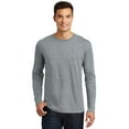 thumbnail image 1 of District Made DT105 Mens Perfect Weight Long Sleeve Tees, Heathered Steel - Extra Small, 1 of 6