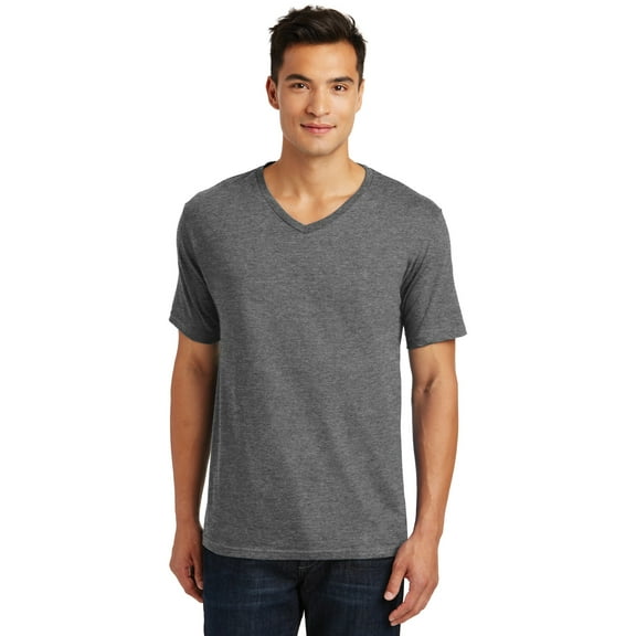 District Made DT1170 Tshirt Mens Perfect Weight V-Neck Tee