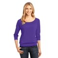 thumbnail image 1 of District Made - Ladies Modal Blend 3/4-Sleeve Raglan Dm482 - Purple - S, 1 of 3