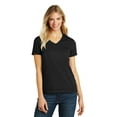 thumbnail image 1 of District Made Ladies Perfect Blend V Neck Tee-M (Black), 1 of 3