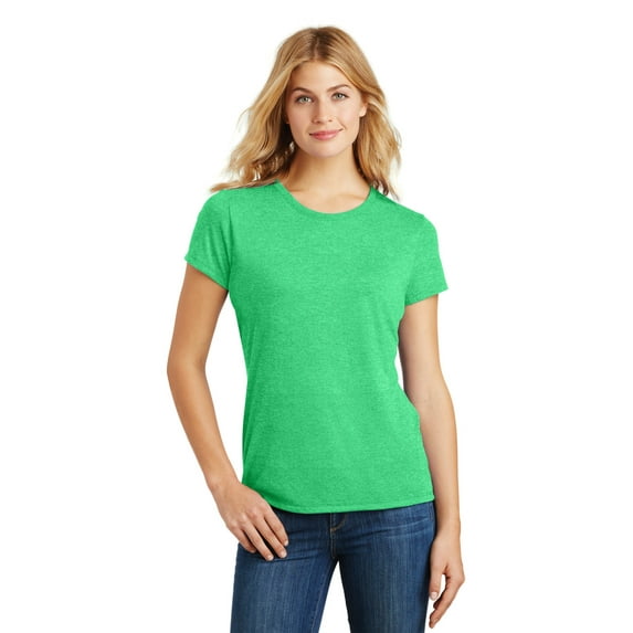 District Made Ladies Perfect Tri Crew Tee-3XL (Green Frost)