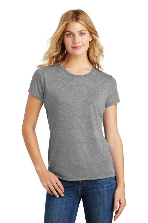 Ladies Perfect Tri Crew Tee-S (Grey Frost)