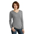 thumbnail image 1 of District Made Ladies Perfect Tri Long Sleeve Hoodie-2XL (Grey Frost), 1 of 6