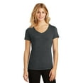 thumbnail image 1 of District Made Ladies Perfect Tri V Neck Tee-S (Black Frost), 1 of 6