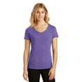 thumbnail image 1 of District Made Ladies Perfect Tri V Neck Tee-XS (Purple Frost), 1 of 6
