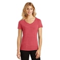 thumbnail image 1 of District Made Ladies Perfect Tri V Neck Tee-XS (Red Frost), 1 of 6