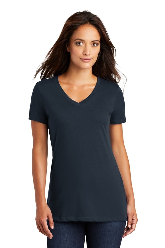 Made Ladies Perfect Weight Neck Tee-XL (New Navy)