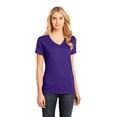 thumbnail image 1 of District Made Ladies Perfect Weight Neck Tee-XS (Purple), 1 of 6